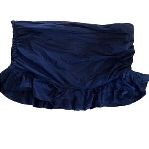 Beach House bathing suit swim skirt navy blue flouncy style